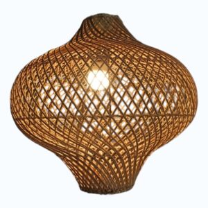 spinning top model rattan lamp
